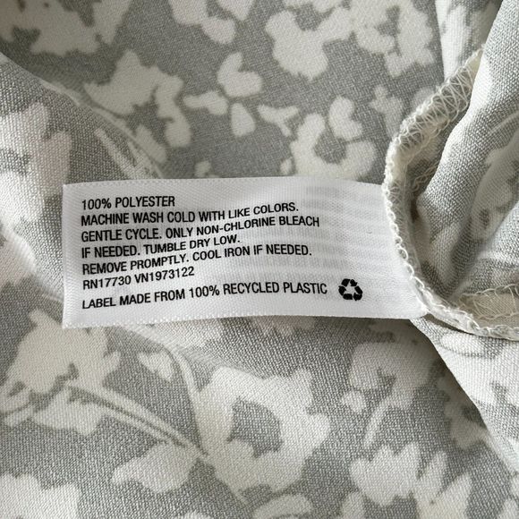 A New Day by Target Women Satin Floral Slit Dress Mint green Medium - Picture 6 of 9